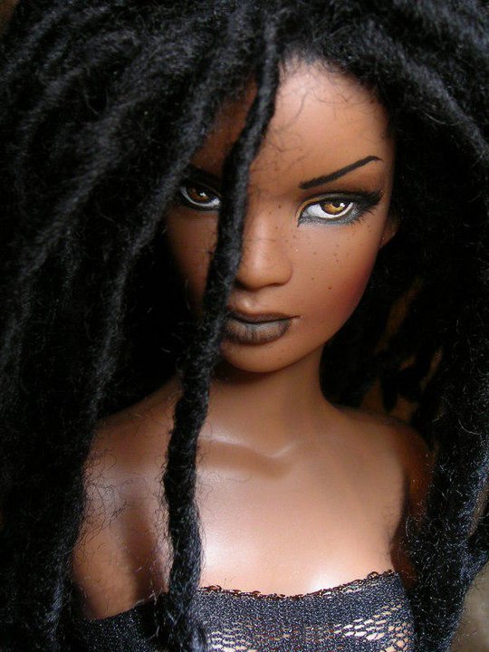 black barbie dolls with natural hair